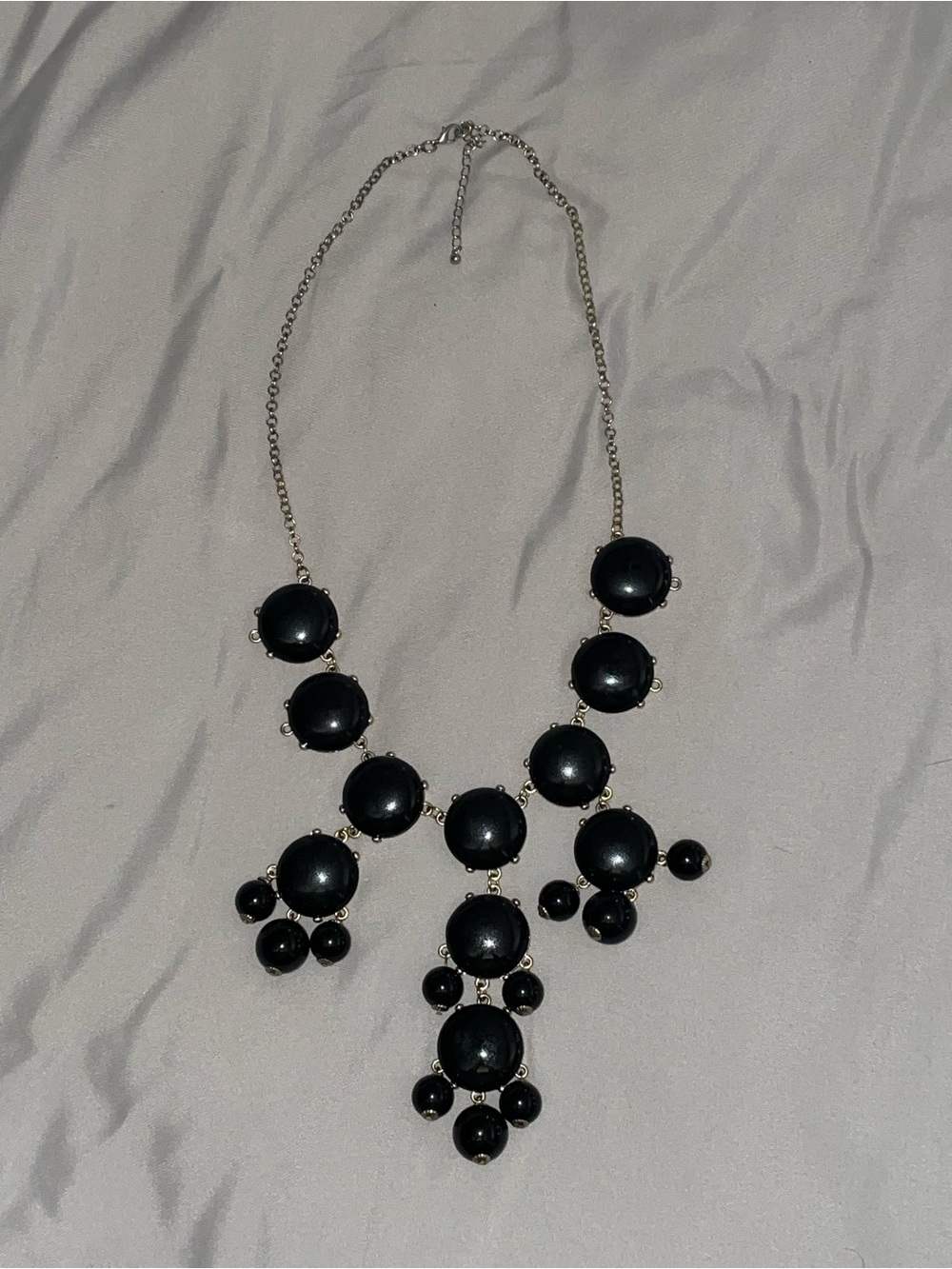 Black Statement Bib Necklace